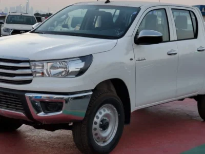 2026 Toyota Hilux DC 2.4 Litres 4 Cylinders Diesel Engine White Black Pickup Truck M/T