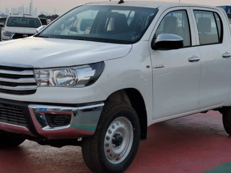2026 Toyota Hilux DC 2.4 Litres 4 Cylinders Diesel Engine White Black Pickup Truck M/T