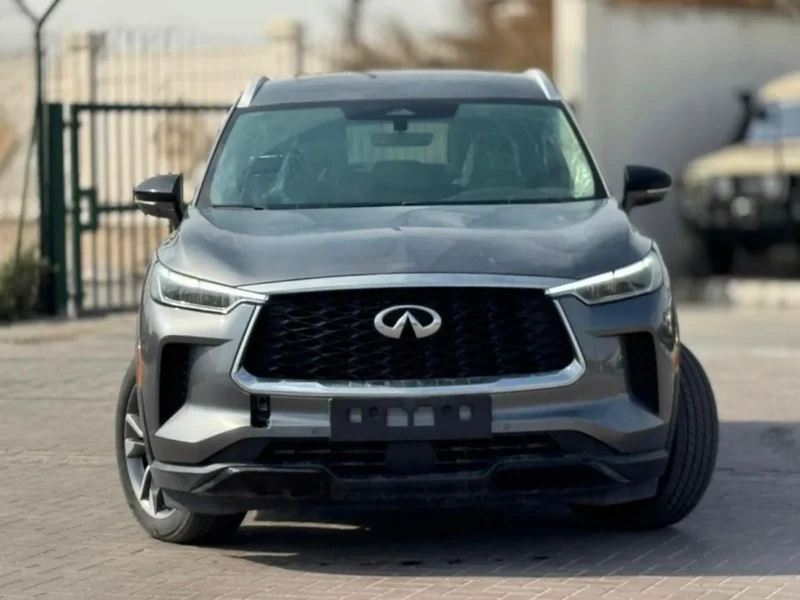 2024 Infiniti QX60 Sensory 3.5 Litres Petrol V6 Engine Grey Black SUV GCC Specs