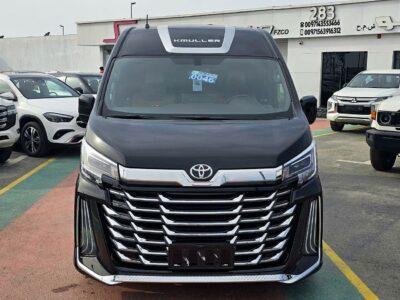 2025 TOYOTA HIACE High Roof Kmuller Special Edition 3.5L 4 Cylinders Black Orage Van