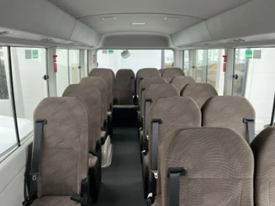 2026 Toyota Coaster 4.2 Litres V6 DSL Engine MT White Brown Bus GCC