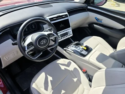 2023 Hyundai Tucson Smart 1.6 Litres 4 Cylinders Hybrid Engine Red Tan SUV FWD