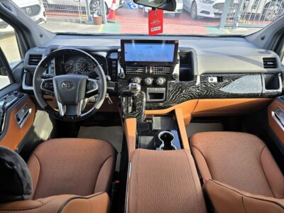 2025 TOYOTA HIACE High Roof Kmuller Special Edition 3.5L 4 Cylinders Black Orage Van