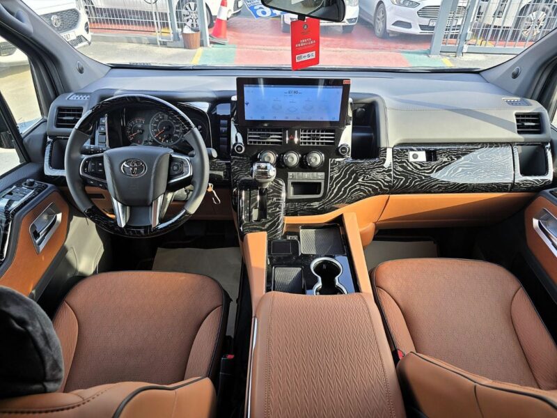 2025 TOYOTA HIACE High Roof Kmuller Special Edition 3.5L 4 Cylinders Black Orage Van
