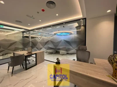 FULLY FURNISHED OFFICE AVAILABLE FOR RENT IN BUSINESS BAY PRIME TOWER (SD)