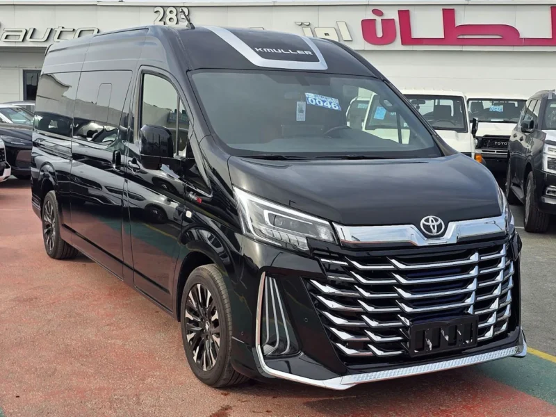 2025 TOYOTA HIACE High Roof Kmuller Special Edition 3.5L 4 Cylinders Black Orage Van