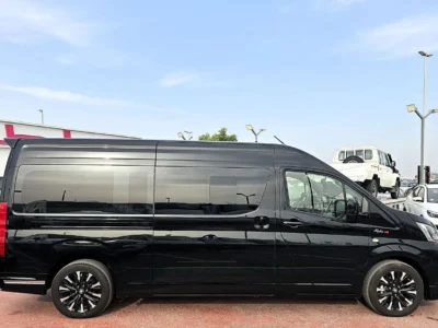 2025 TOYOTA HIACE High Roof Kmuller Special Edition 3.5L 4 Cylinders Black Orage Van