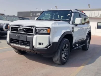 2026 TOYOTA PRADO 2.8 Litres 4 Cylinders DIESEL Engine White Black SUV GCC ALL ROUNDER