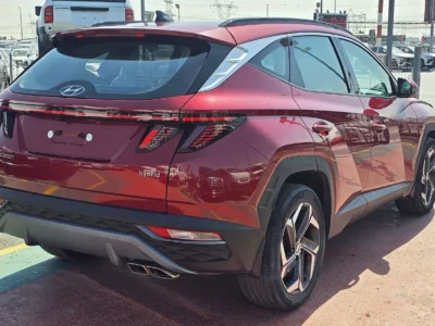 2023 Hyundai Tucson Smart 1.6 Litres 4 Cylinders Hybrid Engine Red Tan SUV FWD
