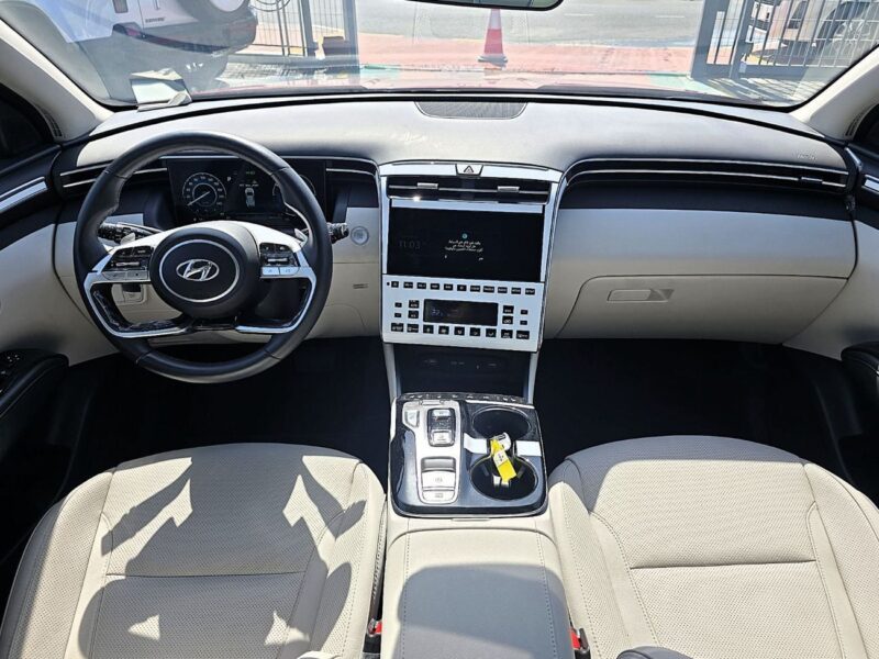 2023 Hyundai Tucson Smart 1.6 Litres 4 Cylinders Hybrid Engine Red Tan SUV FWD