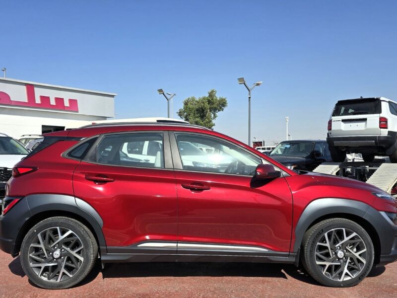 2023 Hyundai Kona Hybrid 1.6 Litres 4 Cylinders Engine Red Beige SUV FWD