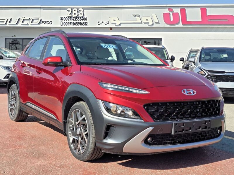 2023 Hyundai Kona Hybrid 1.6 Litres 4 Cylinders Engine Red Beige SUV FWD