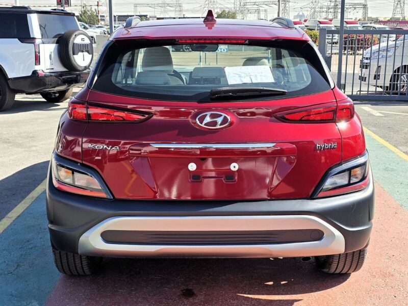 2023 Hyundai Kona Hybrid 1.6 Litres 4 Cylinders Engine Red Beige SUV FWD
