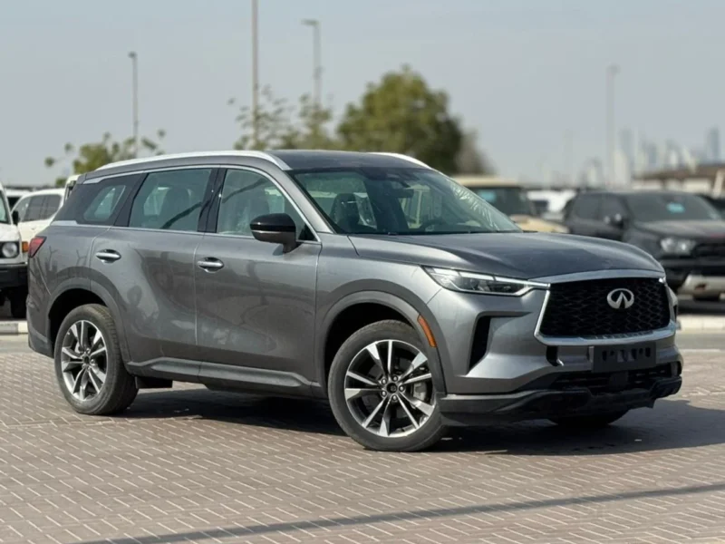 2024 Infiniti QX60 Sensory 3.5 Litres Petrol V6 Engine Grey Black SUV GCC Specs