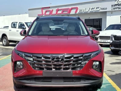 2023 Hyundai Tucson Smart 1.6 Litres 4 Cylinders Hybrid Engine Red Tan SUV FWD