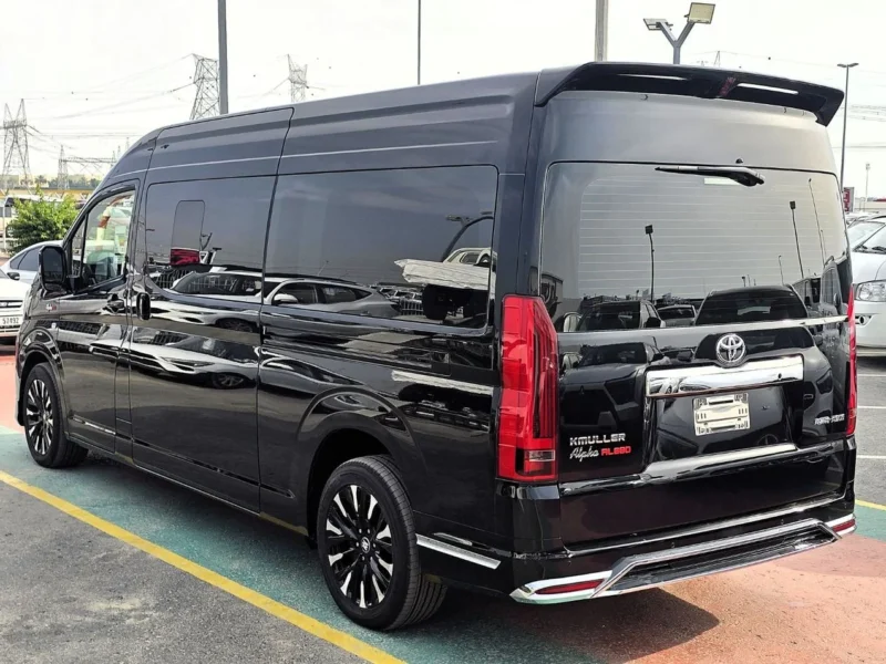 2025 TOYOTA HIACE High Roof Kmuller Special Edition 3.5L 4 Cylinders Black Orage Van