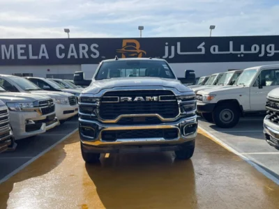 2025 Dodge RAM Van Heavy Duty 2500 6.4 L 8 Cylinders Engine White Black Pickup Truck