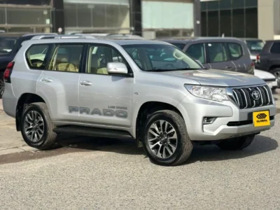 2023 TOYOTA PRADO TXL 4.0 Litres V6 Petrol Engine Silver Beige SUV GCC Specs