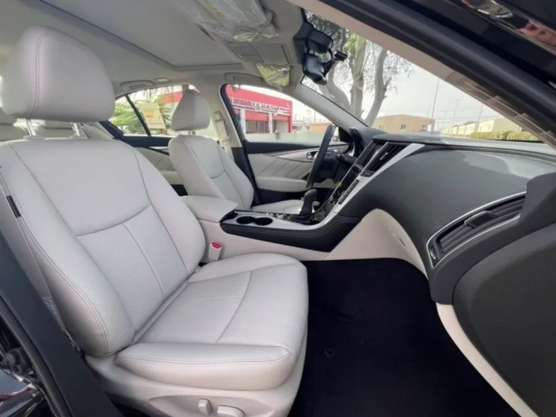 2024 Infiniti Q50 Luxe 3.0L V6 Twin Turbo Engine Black Beige Sedan GCC Specs