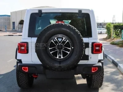 2026 Jeep Wrangler UNLIMITED RUBICON 2.0L Turbo 4-Cylinder Engine White Black SUV
