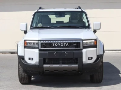 2025 Toyota Prado All Rounder 2.4L Turbo 4 Cylinders Petrol Engine White Beige SUV GCC Specs