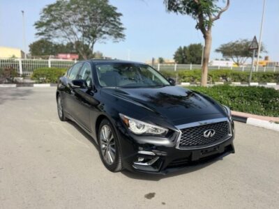2024 Infiniti Q50 Luxe 3.0L V6 Twin Turbo Engine Black Beige Sedan GCC Specs