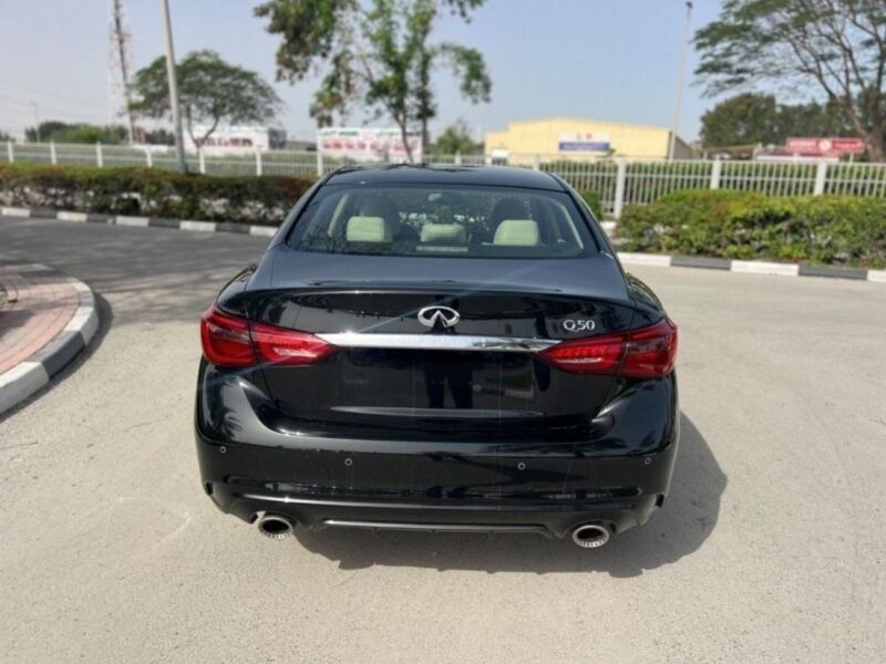 2024 Infiniti Q50 Luxe 3.0L V6 Twin Turbo Engine Black Beige Sedan GCC Specs