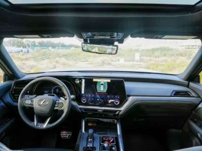 2026 LEXUS TX500h F-SPORT 2.4-liter Turbocharged Hybrid Engine Black SUV