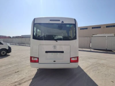 2025 TOYOTA COASTER HIROOF 4.0L 4 Cylinders DIESEL Engine MT White Black Bus