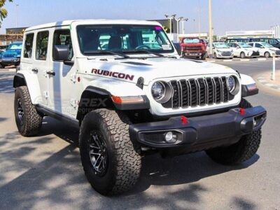 2026 Jeep Wrangler UNLIMITED RUBICON 2.0L Turbo 4-Cylinder Engine White Black SUV