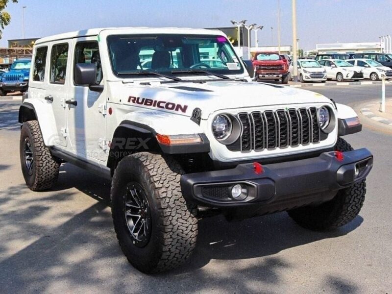 2026 Jeep Wrangler UNLIMITED RUBICON 2.0L Turbo 4-Cylinder Engine White Black SUV