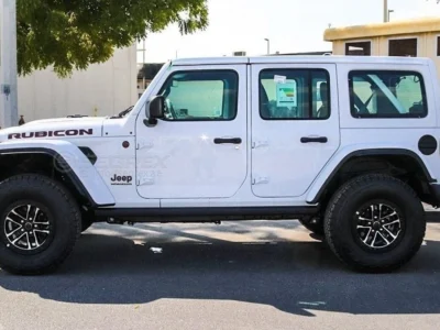 2026 Jeep Wrangler UNLIMITED RUBICON 2.0L Turbo 4-Cylinder Engine White Black SUV
