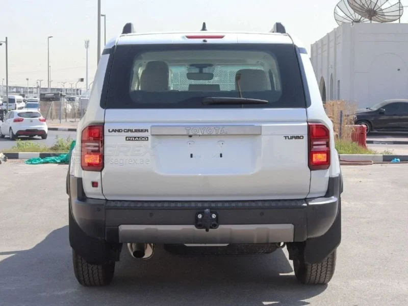 2025 Toyota Prado All Rounder 2.4L Turbo 4 Cylinders Petrol Engine White Beige SUV GCC Specs