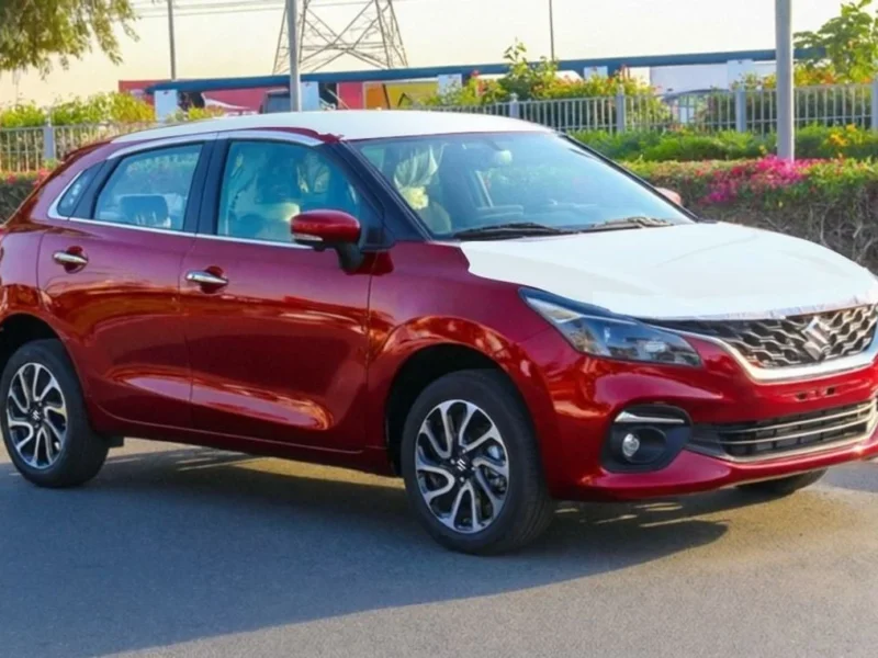 2026 Suzuki Baleno GLX 1.5 Litres 4 Cylinders Petrol Engine Red Black Hatchback