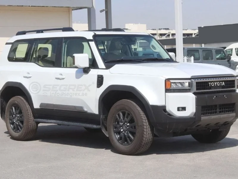 2025 Toyota Prado All Rounder 2.4L Turbo 4 Cylinders Petrol Engine White Beige SUV GCC Specs