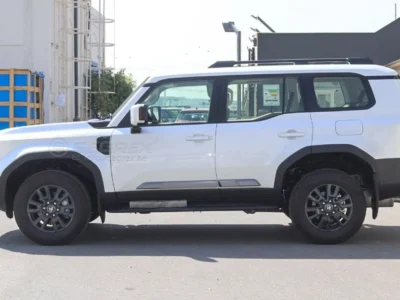 2025 Toyota Prado All Rounder 2.4L Turbo 4 Cylinders Petrol Engine White Beige SUV GCC Specs