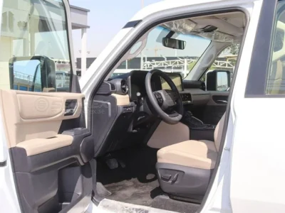 2025 Toyota Prado All Rounder 2.4L Turbo 4 Cylinders Petrol Engine White Beige SUV GCC Specs