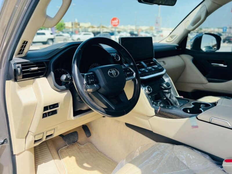 2022 Toyota Land Cruiser VXR 3.5 Litres V6 Petrol Engine Brown Beige SUV GCC Specs
