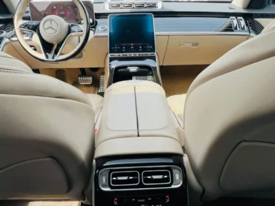 2022 MERCEDES BENZ S 500 3.0 Litres 6 Cylinders Petrol Engine Black Beige Sedan GCC Specs