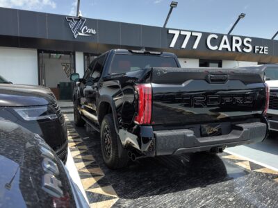 2026 Toyota Tundra TRD Pro 3.4L Twin-Turbo V6 i-FORCE MAX Hybrid Black Red Pickup Truck