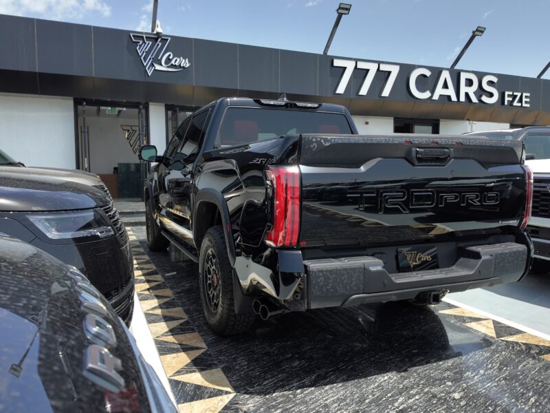 2026 Toyota Tundra TRD Pro 3.4L Twin-Turbo V6 i-FORCE MAX Hybrid Black Red Pickup Truck