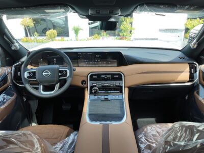 2026 Nissan Patrol Platinum 3.5-liter V6 Twin-Turbo Petrol Engine White Tan SUV GCC