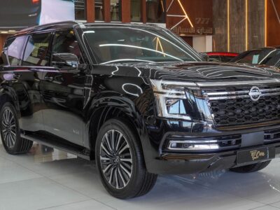 2026 Nissan Patrol Platinum 3.5-liter V6 Twin-Turbo Petrol Engine Black Red SUV GCC