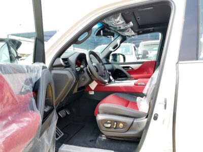 2025 Lexus LX700h F-Sport 3.5 Litres Twin-Turbo V6 Hybrid Engine White Red SUV