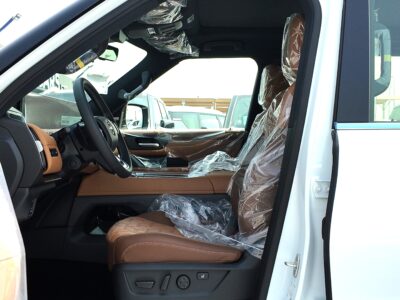 2026 Nissan Patrol Platinum 3.5-liter V6 Twin-Turbo Petrol Engine White Tan SUV GCC