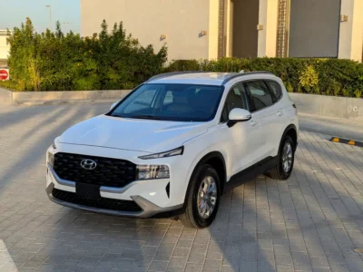2023 Hyundai Santa Fe Smart 4 Cylinders Petrol Engine White Brown SUV GCC Specs