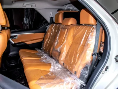 2019 Toyota Fortuner VXR 6 Cylinders Petrol Engine White Tan SUV GCC Specs Full Option