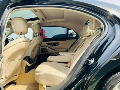 2022 MERCEDES BENZ S 500 3.0 Litres 6 Cylinders Petrol Engine Black Beige Sedan GCC Specs