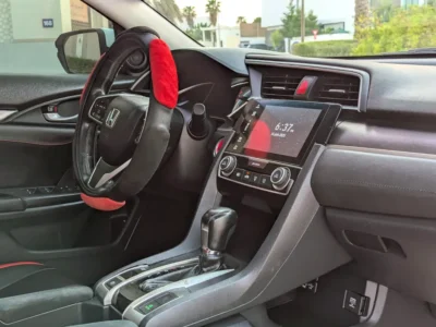 2017 Honda Civic 1.8 i-VTEC 4 Cylinders Petrol Engine White Black Sedan GCC Full Options