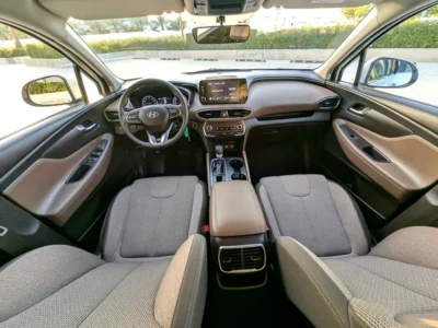 2023 Hyundai Santa Fe Smart 4 Cylinders Petrol Engine White Brown SUV GCC Specs